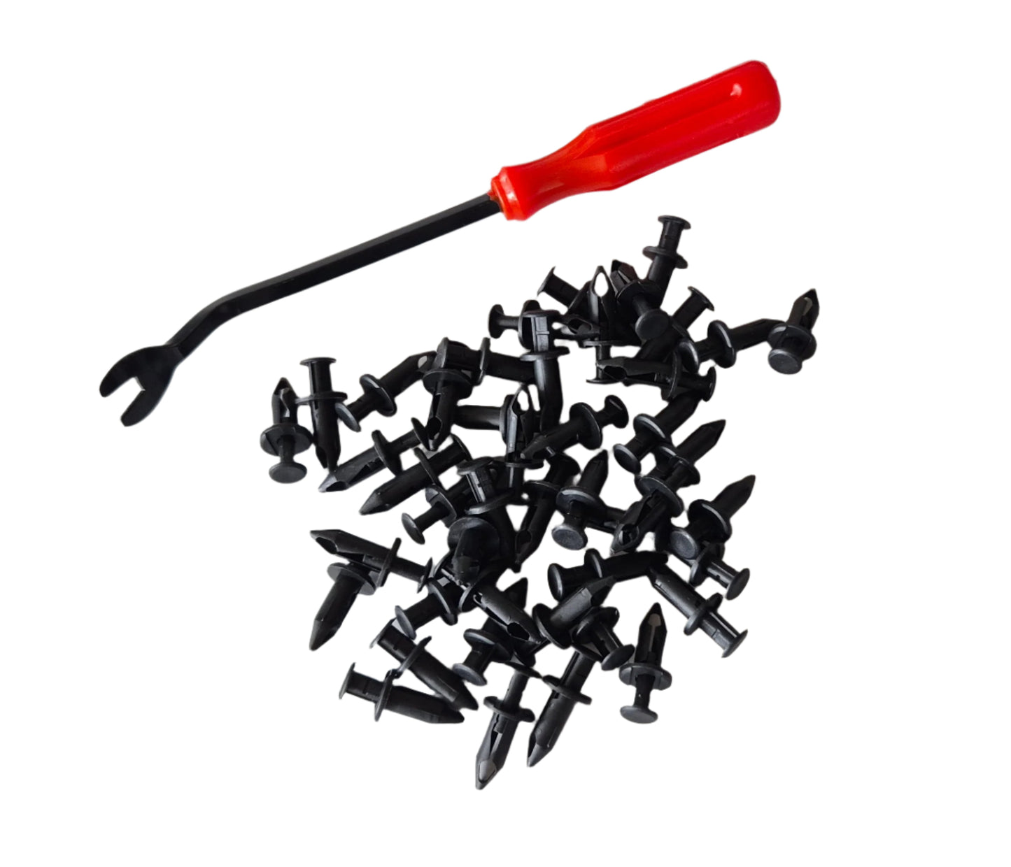 Plast tappar ásamt spennijárni